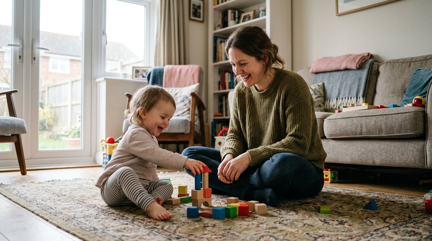 Parent and child playing floor 202607031236